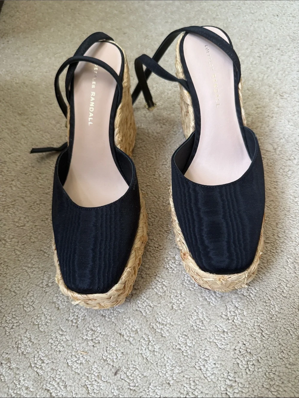 Loeffler Randall NWT Tallulah Black Espadrille Wedge